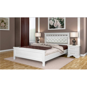 Кровать "Грация" античный белый 140*200см
