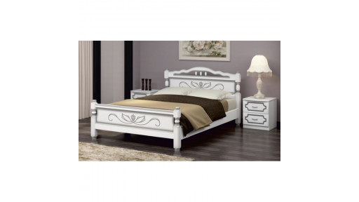 Кровать "Карина 5" белый жемчуг 90*200см