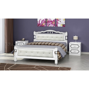 Кровать "Карина-11" белый жемчуг 140*200см