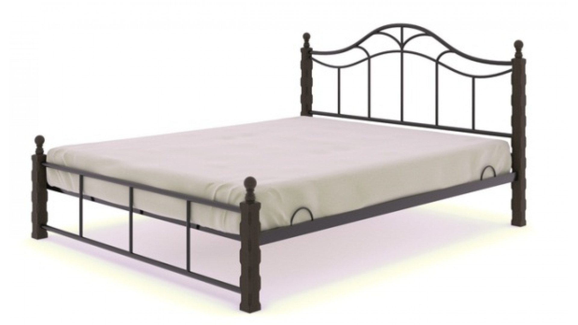 Кровать двуспальная Амбер (160х200) Майер Браун