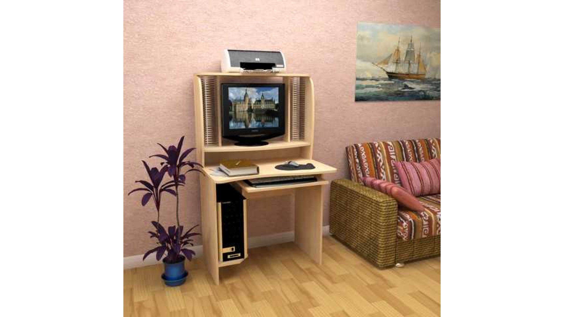 компьютерный стол квадрат ск альянс 7